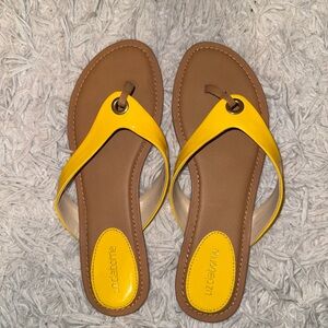 Liz Claiborne Yellow Sandals